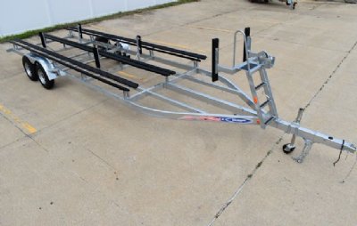 PT22/13- Single Axle Galvanized Pontoon Boat Trailer