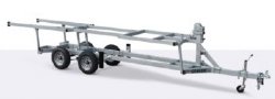 18' Crank Up Tandem Axle Pontoon Trailer