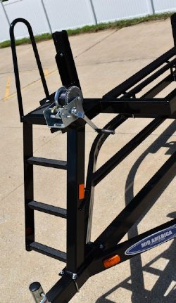 single axle pontoon trailers