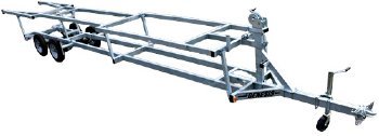 22' Crank Up Tandem Axle Pontoon Trailer