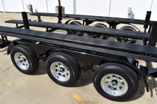 PT28-3HD Triple Axle Pontoon Boat Trailer with Brakes- Galvanized #8500