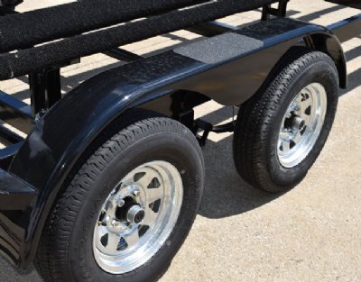 dual axle pontoon trialer