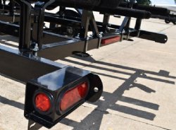 single axle pontoon trailers
